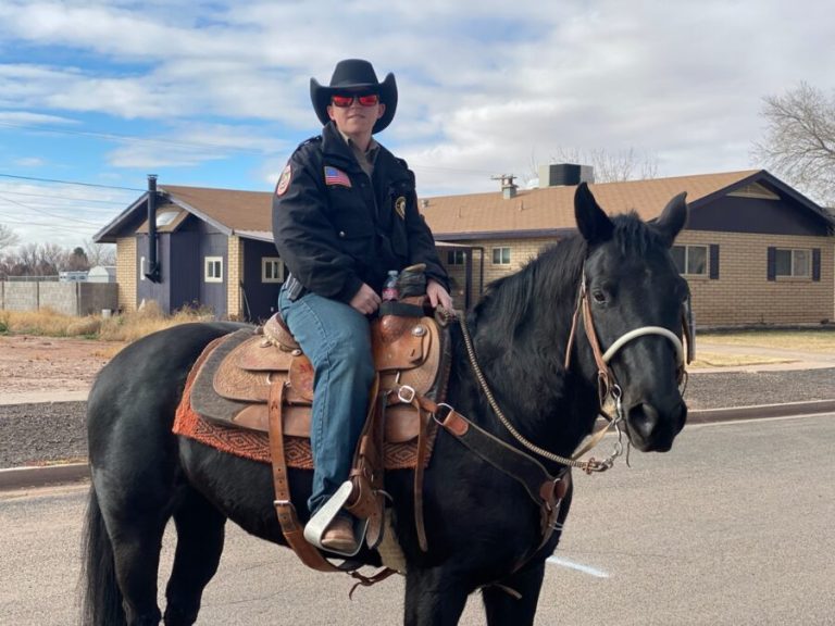Navajo County Sheriff’s Deputy Betty Starns is making history, being the first woman to take part as a rider in the Hashknife Posse Pony Express. She will be making the ride with her horse, Black Beauty.