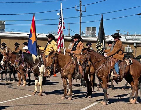 The 66th Hashknife Pony Express Ride was held last week, with members of the Hashknife Posse sworn in at Gillespie Park in order to carry the mail from Holbrook to Scottsdale via horseback. Riders left on Jan. 31 and arrived on Feb. 3 to take part in Parada Del Sol.