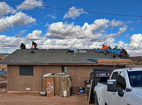 Larry Yazzie, a 74-year-old Vietnam veteran, had a leaking roof before it was fixed by Yee Ha’ólníi Doo's housing initiative.