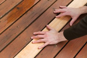 replacing old wood on outdoor deck