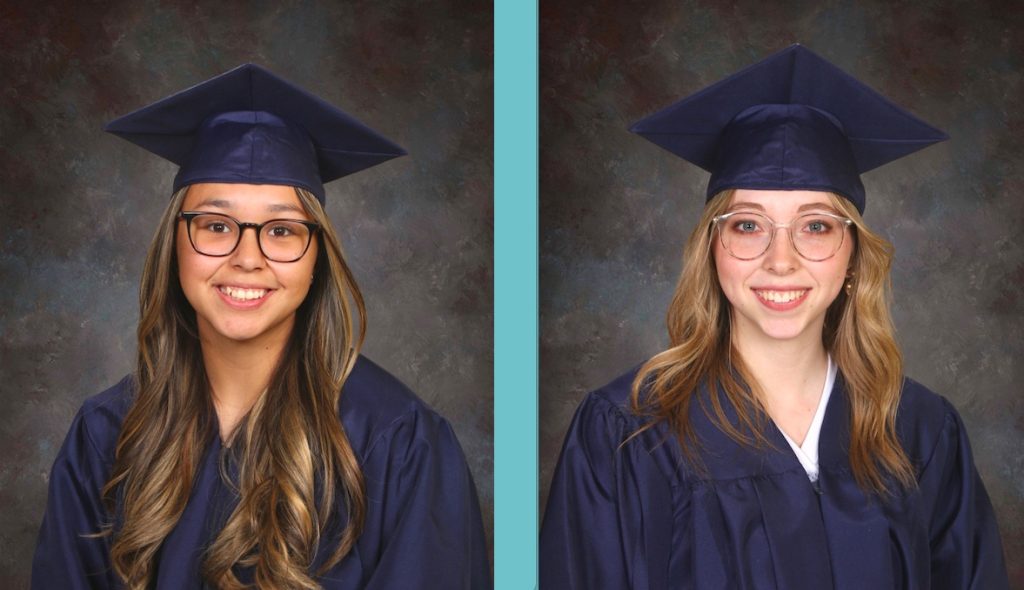Joseph City High School valedictorians for 2024 are Ava Hancock, the daughter of Roland and Natalie Hancock and Kayle James, the daughter of Nathan James and Misti Garrison.