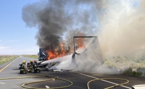 Freeway fire