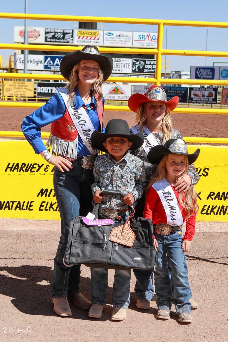 Brayden Begay took third place in mutton bustin’.