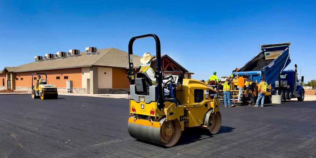 The new parking lot at the Winslow Public Library was under construction last week. The building, located at 523 W. 2nd St., will be over 10,000 square feet and feature a children’s library and area for education-related activities that parents and children may check out and use while at the library. The construction phase of the project is projected to be completed in November, with a phased opening after that.