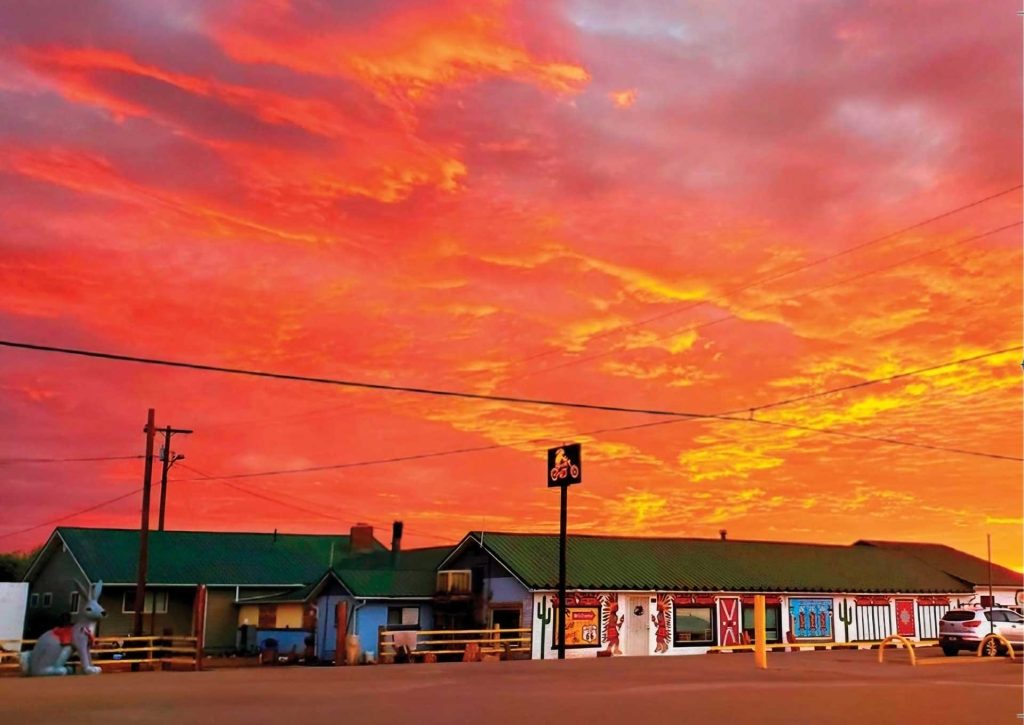 Jackrabbit Trading Post is an icon Route 66, promoting the historic route and selling souvenirs for the past 65 years. Owner Cindy Blansett Jaquez has made it her mission to promote not only her shop on social media but Arizona’s beautiful sunsets.