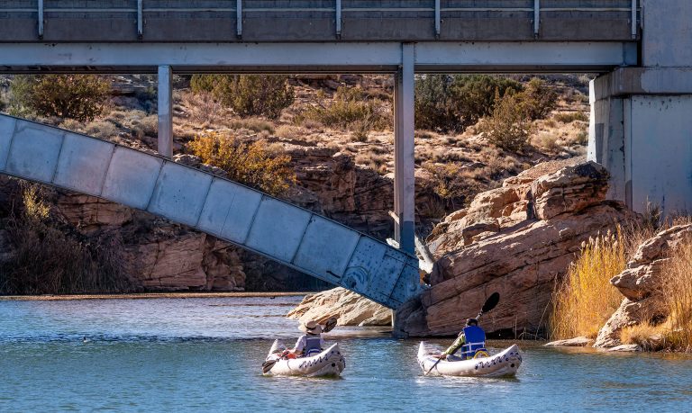 The nights are hitting the 20-degree range, but the daytime weather is balmy, making it a great time to get out and explore the area. This couple made their way to McHood Park in Winslow last week and took some canoes out on Clear Creek to soak up some fall sunshine.