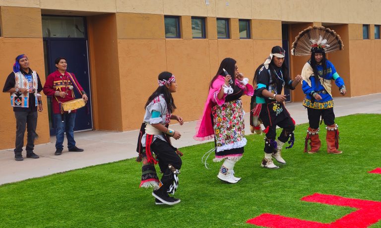 In celebration of Native American Heritage Month, dancers performed for students and staff at Holbrook High School on campus last week. Native American Heritage Month honors the culture, history and contributions of Indigenous people and provides the opportunity to reflect on the resilience and enduring spirit of Native communities.