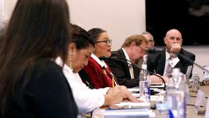 Eugenia Charles–Newton, law and order committee chair on the Navajo Nation Council, delivered remarks on missing and murdered Indigenous women to a House Appropriations subcommittee on Nov. 20.