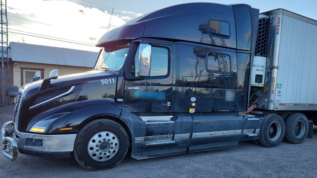 This semi-truck contained 553.8 pounds of cocaine that was seized by AZDPS troopers.