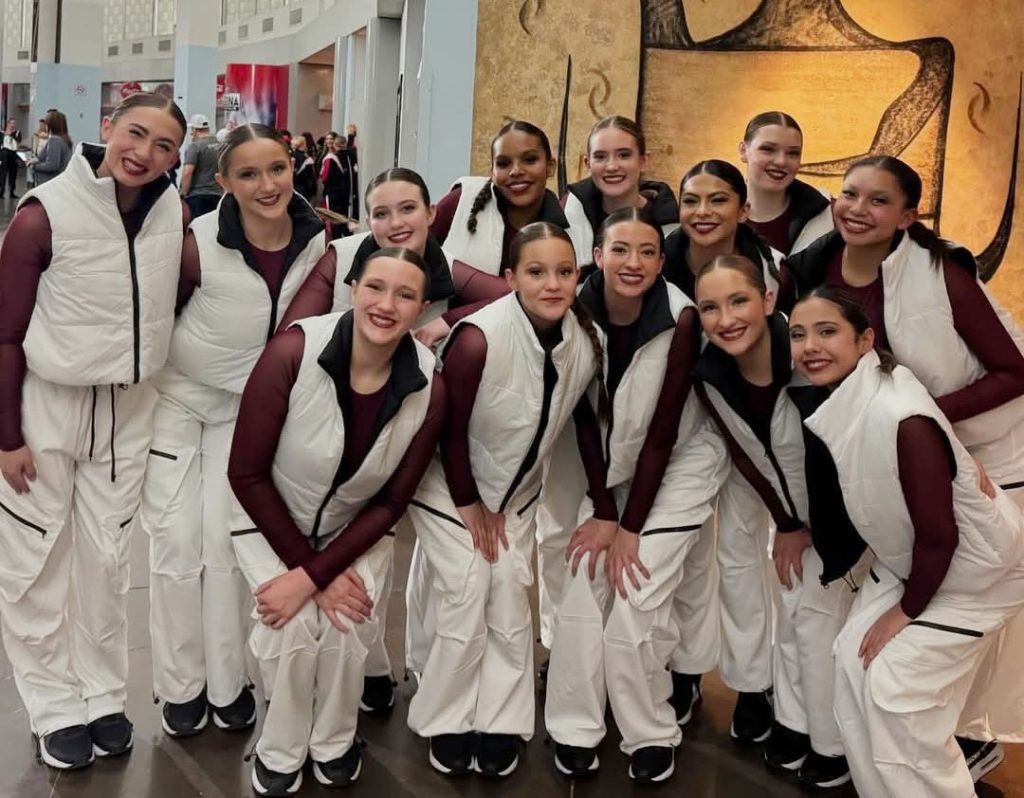 Members of the Winslow High School Dance Line include Riley Alexander, Haileigh Barton, Shai Barton, Amanda Childers, Ailis Corum, Ziva Johnson, Zoey Jones, Adysen Leonard, Reese Martinez, Leila Palfy, Krystal Perez, Grace Pollard and Sydney Smith-Caldera. They are coached by Tamry Wright, Katrina Hernandez and Kristi Corum.