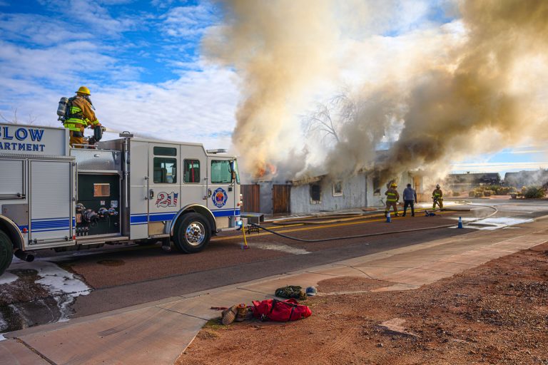 The Winslow Fire Department and Joseph City Fire District made quick work of a structure fire in an abandoned structure located on the northeast corner of Berry Avenue and First Street in Winslow on Sunday, Jan. 19. The cause of the fire is under investigation.