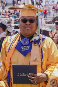 Kristopher Herder of Leupp was one of four in Northland Pioneer College’s first class of bachelor’s degree graduates. Herder earned a Bachelor of Applied Science in Early Childhood Education. In the May 14, edition, his degree was noted incorrectly. We apologize for any problems this may have caused.