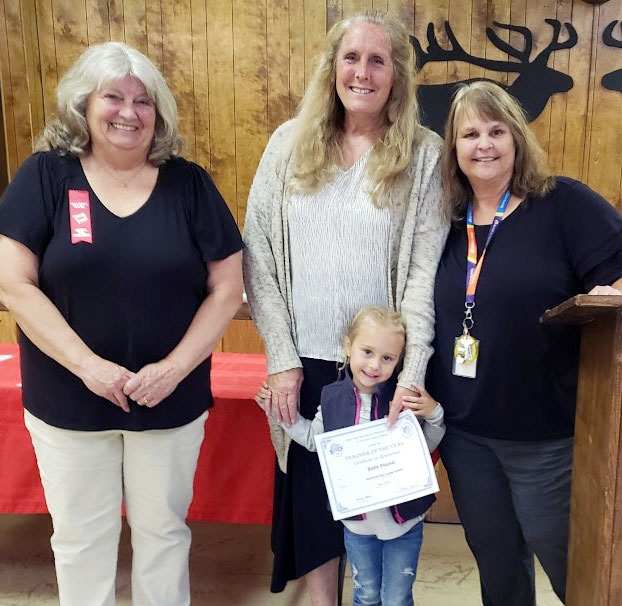 Holbrook Elks Lodge honored Beth Plumb (center) as the Holbrook Junior High School Teacher of the Year. Pictured are Elks Exalted Ruler Cindy Allen (left) and Holbrook Junior High School Principal Cheri Grau.