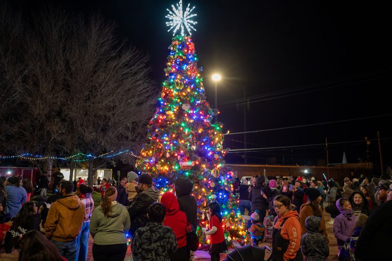 Holbrook hosted its annual Christmas tree lighting last Friday at Gillespie Park. The event brought out families and friends to stand beneath the glow of the freshly lit Christmas tree, taking in the holiday scene.