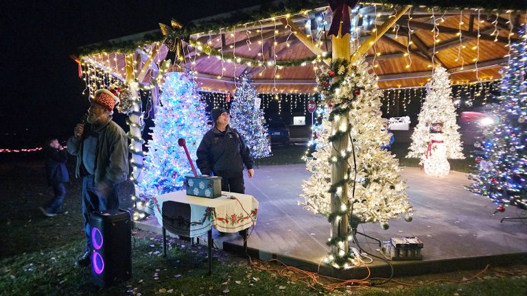Joseph City celebrated the holidays with its annual tree lighting and Nativity play at Tanner Park. Resident Rachel Berge was selected to throw the switch to light up the park. Berge is known in the community for her festive spirit and her year-round elaborate holiday displays at her home.