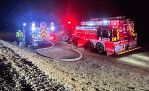 Joseph City Fire District responds to a locomotive fire along the BNSF rail line.