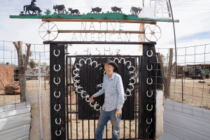 Brantley Baird (above) stands outside the Native American Museum, a space he has been building over the past year in Joseph City and features displays including a female hogan (right) originally built more than 100 years ago near Indian Wells was rebuilt and will now be preserved at Brantley Baird’s new Native American museum site in Joseph City.