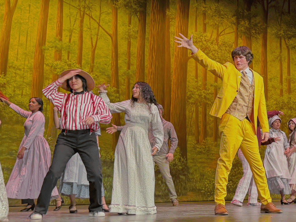Holbrook High School presents Tuck Everlasting, this week at the George Gardner Performing Arts Center. Pictured are performers (left to right) Ninqi Pittman, Misa Morris, Krystal Aguilar, Rigden Fish, Kylie Jackson and Rylee Coronado.
