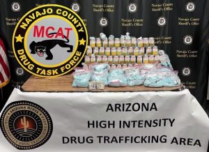 Law enforcement seized a large shipment of fentanyl in Show Low, with one suspect in custody.