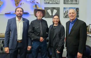Elected officials (left) Rep. Eli Crane and Rep. Andy Biggs (left), were in Washington where local rancher Casey Murph and his wife Meggan Murph (also pictured) and in Washington, where Murph pressed federal officials over the state land application on his winter range.