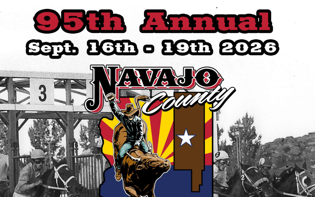 Poster for 95th Annual Navajo County Fair & Rodeo
