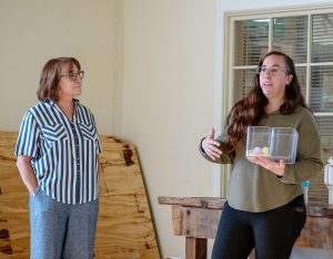 DeLeslie Foster (left) and Cynthia McDowell (right) of Healthy Families Arizona present at Good Morning Winslow.