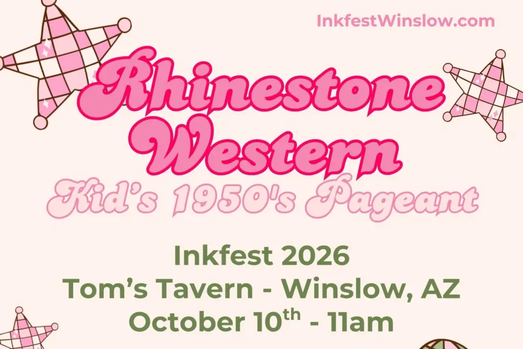 Poster for Rhinestone Western Kids Pageant at Inkfest