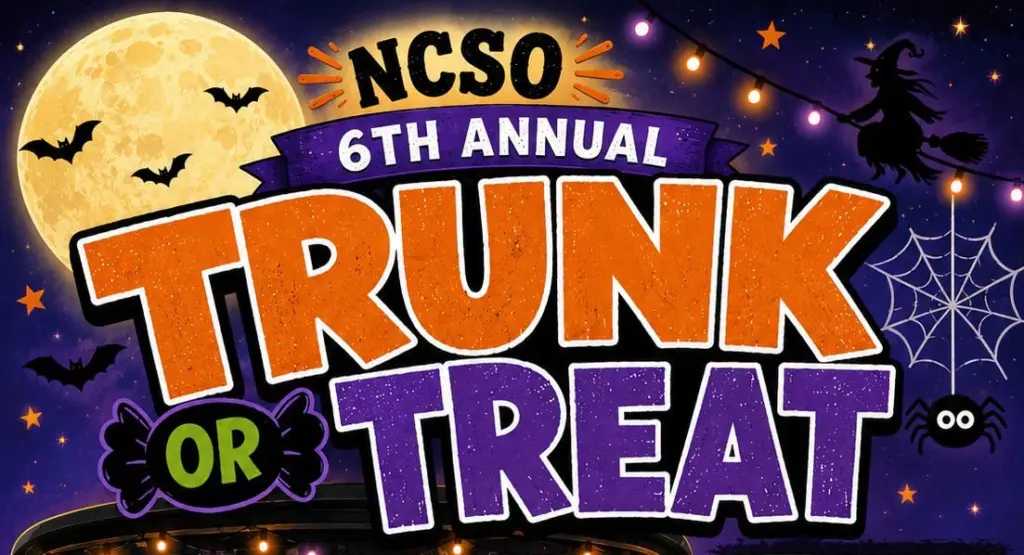 Poster for NCSO 6th Annual Trunk or Treat