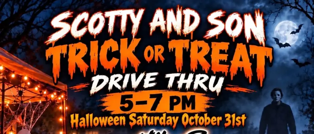 Poster for Scotty and Son Trick or Treat Drive-Thru