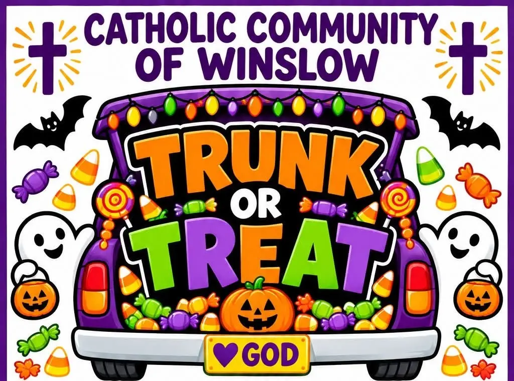 Poster for Trunk or Treat at Madre de Dios Church