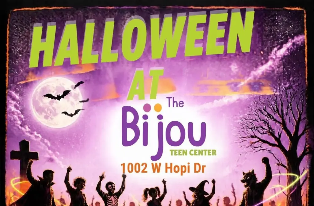 Poster for Halloween at The Bijou Teen Center