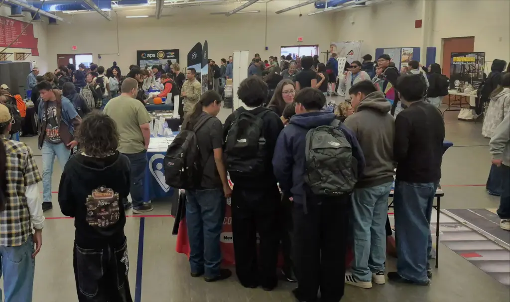 Over 500 students from area schools took part in the NextWave Workforce Expo to learn about various industries in the region.