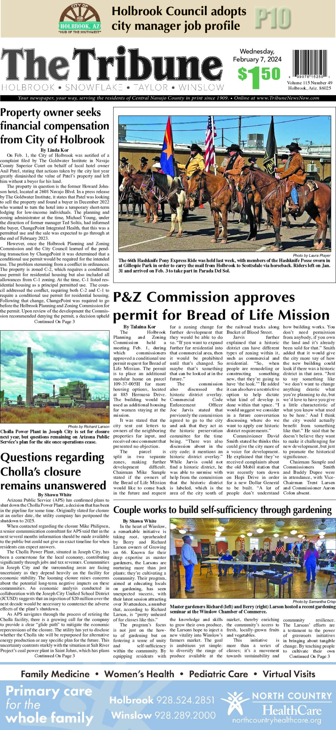 Page 1 of the February 7, 2024 edition