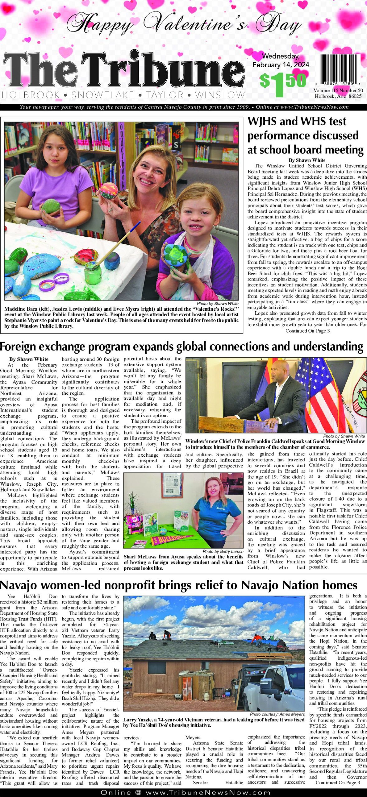 Page 1 of the February 14, 2024 edition