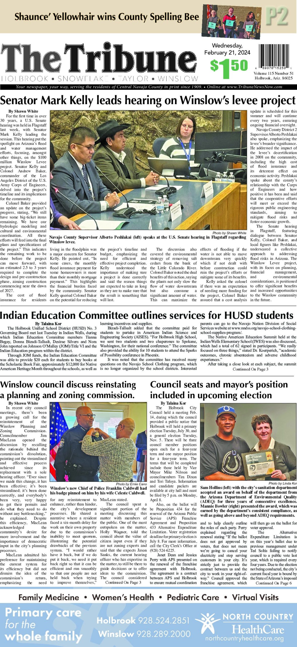 Page 1 of the February 21, 2024 edition