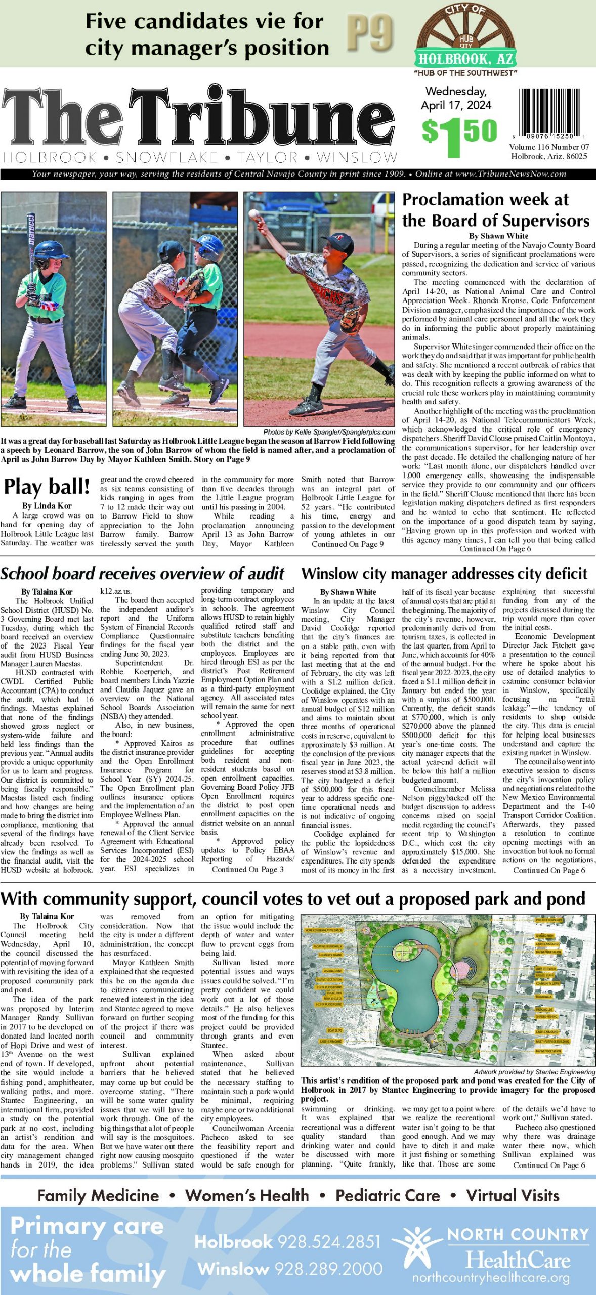 Page 1 of the April 17, 2024 edition