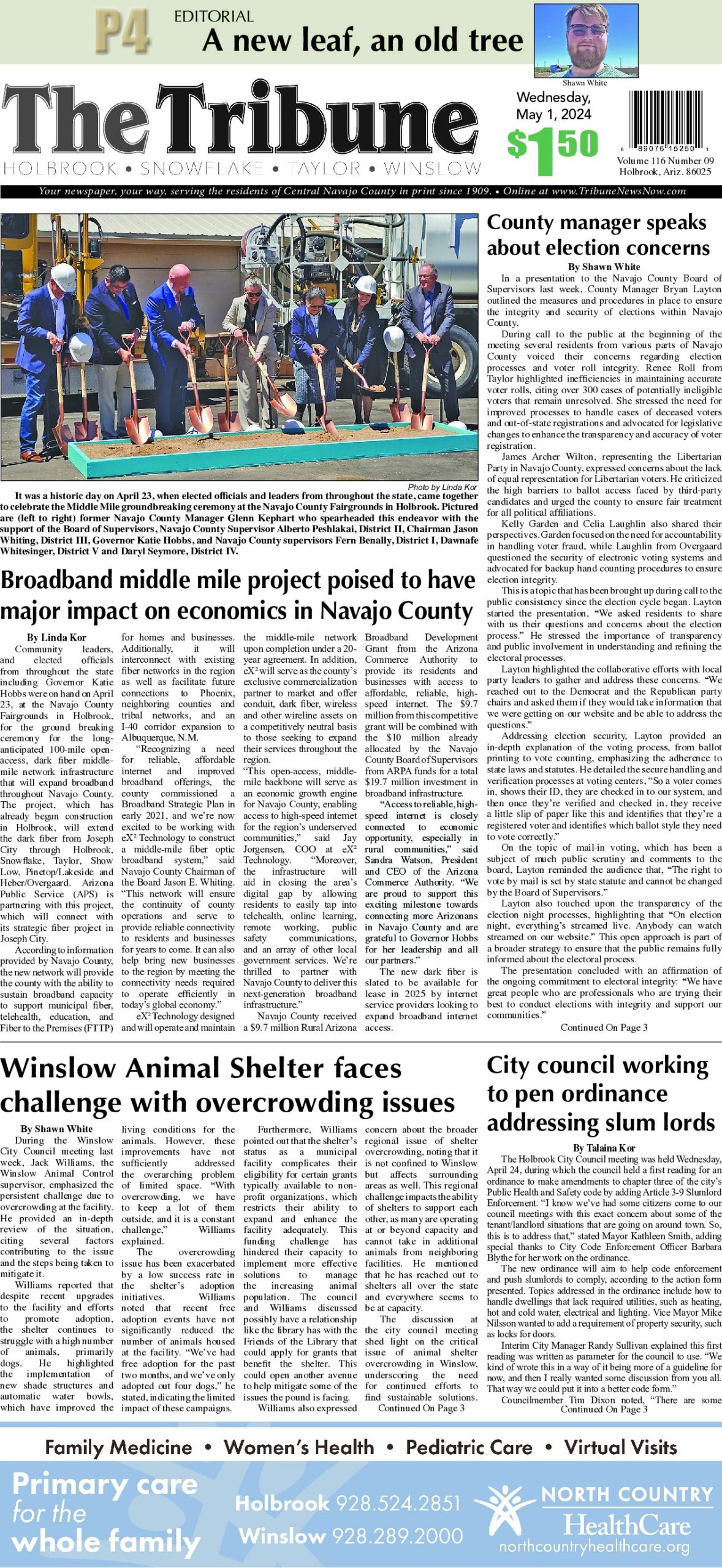 Page 1 of the May 1, 2024 edition