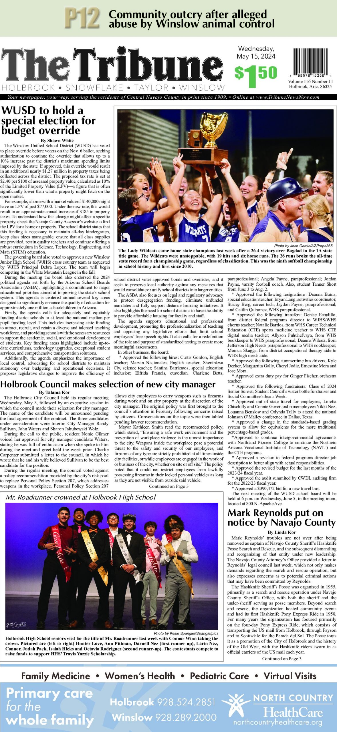 Page 1 of the May 15, 2024 edition
