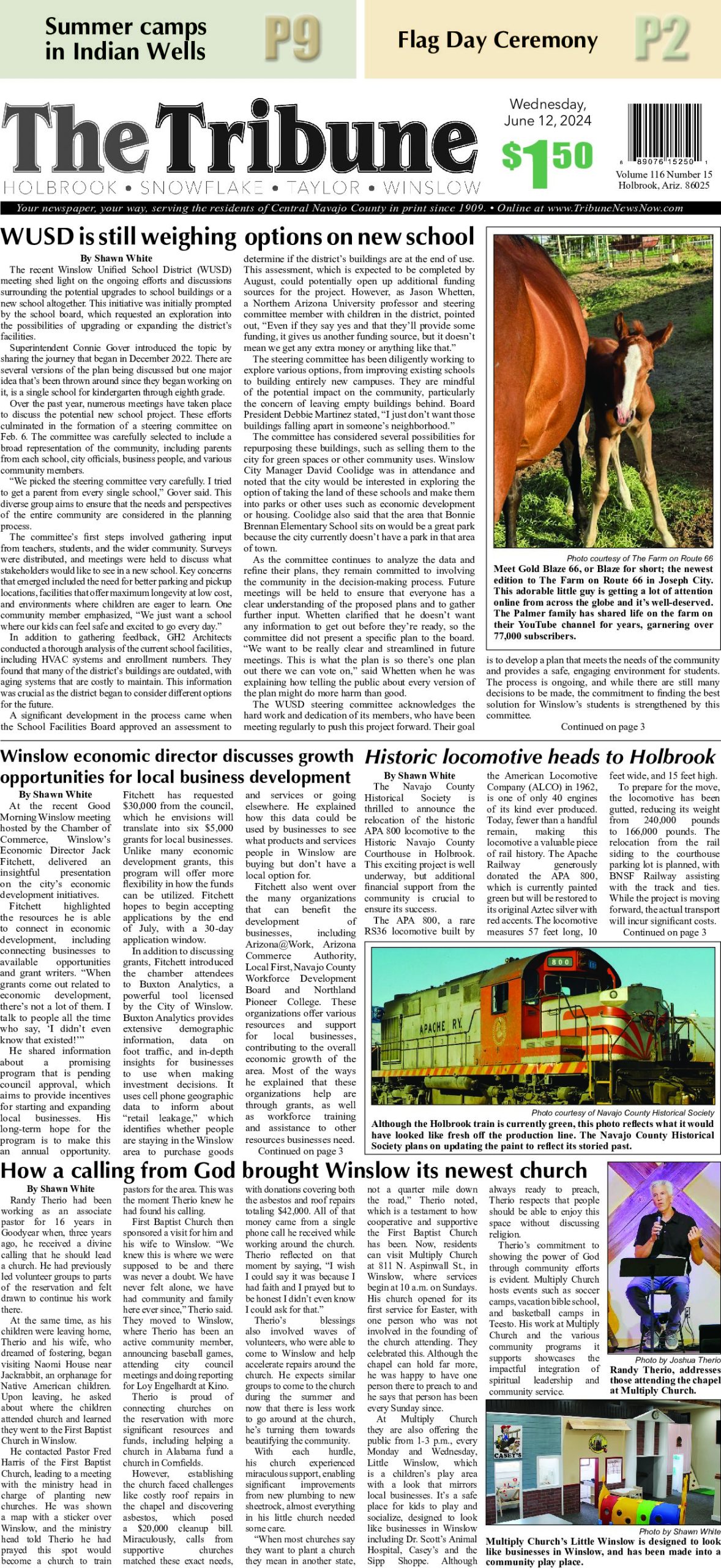 Page 1 of the June 12, 2024 edition
