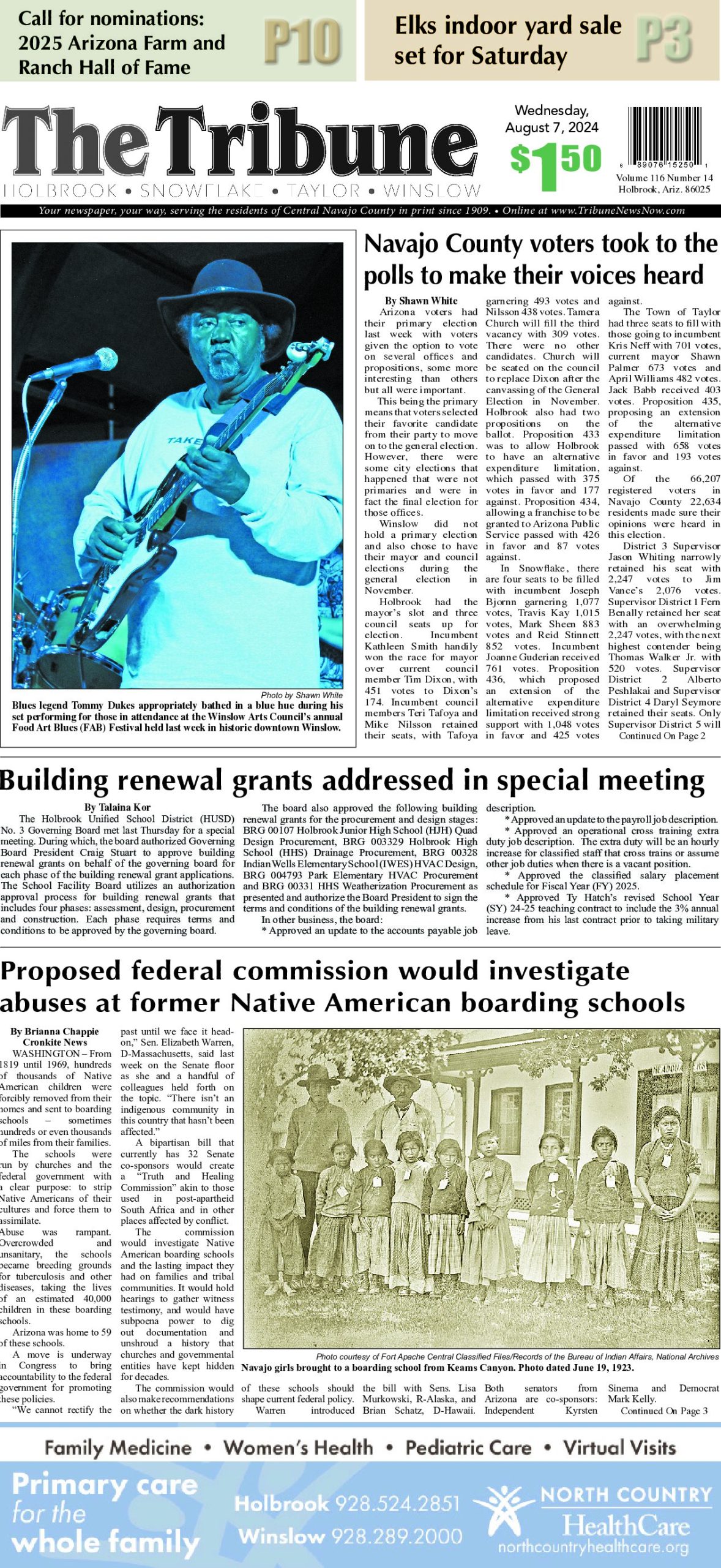 Page 1 of the August 7, 2024 edition