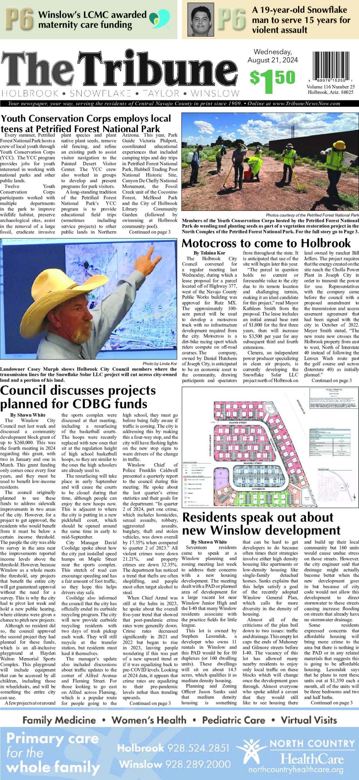 Page 1 of the August 21, 2024 edition