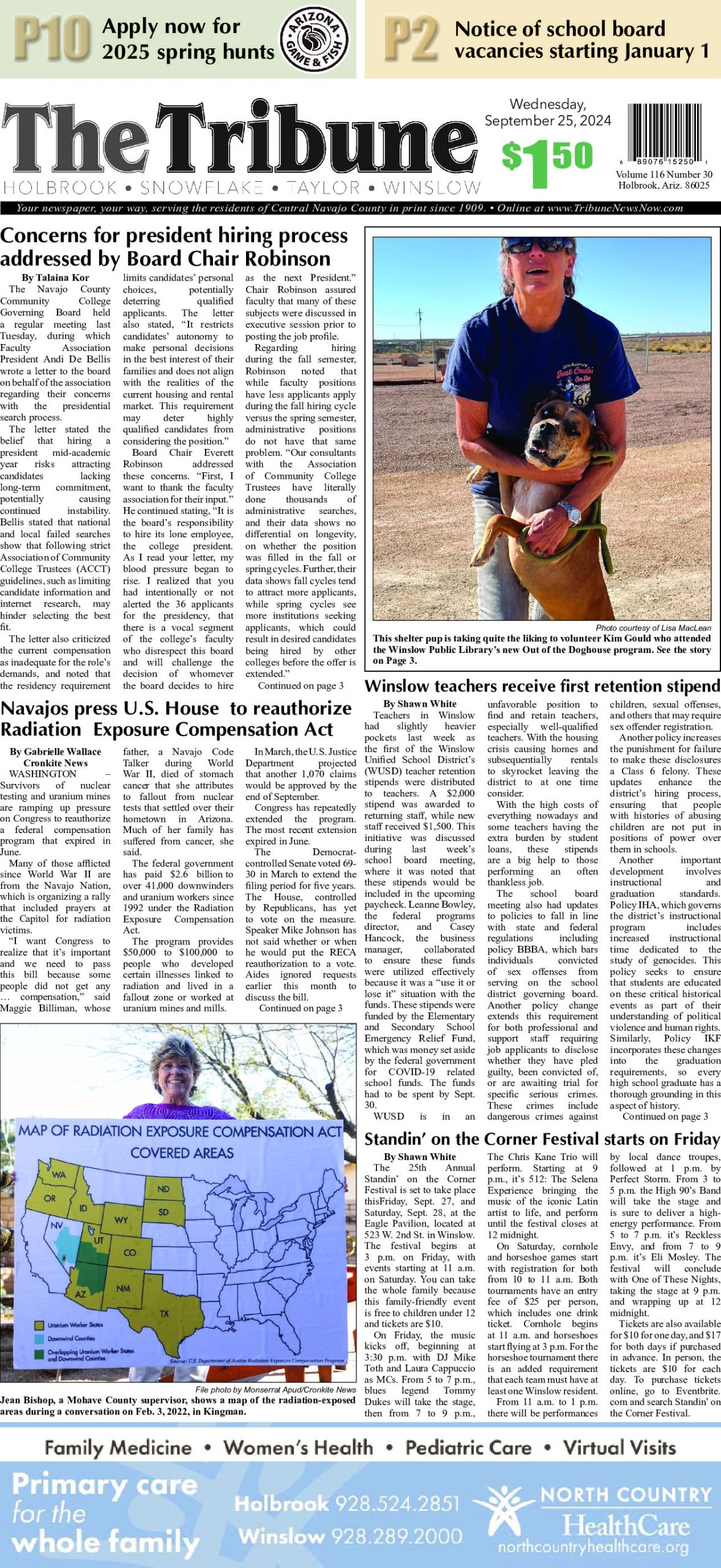 Page 1 of the September 25, 2024 edition