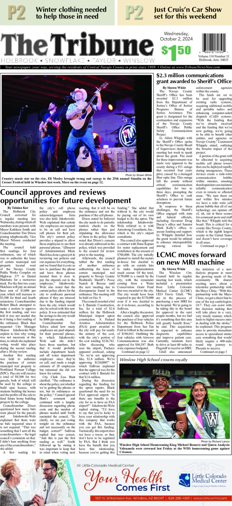 Page 1, Tuesday, October 1, 2024