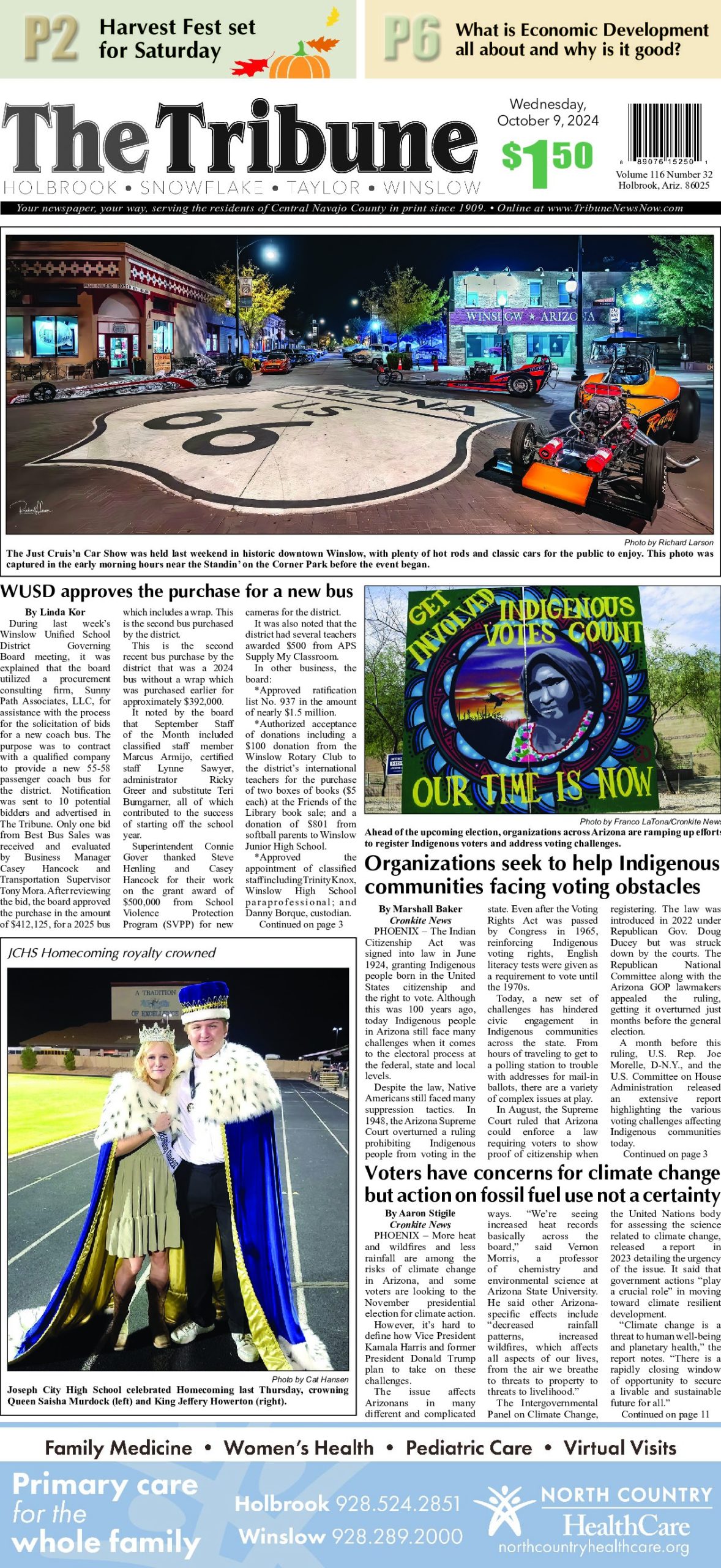 Page 1 of the October 9, 2024 edition