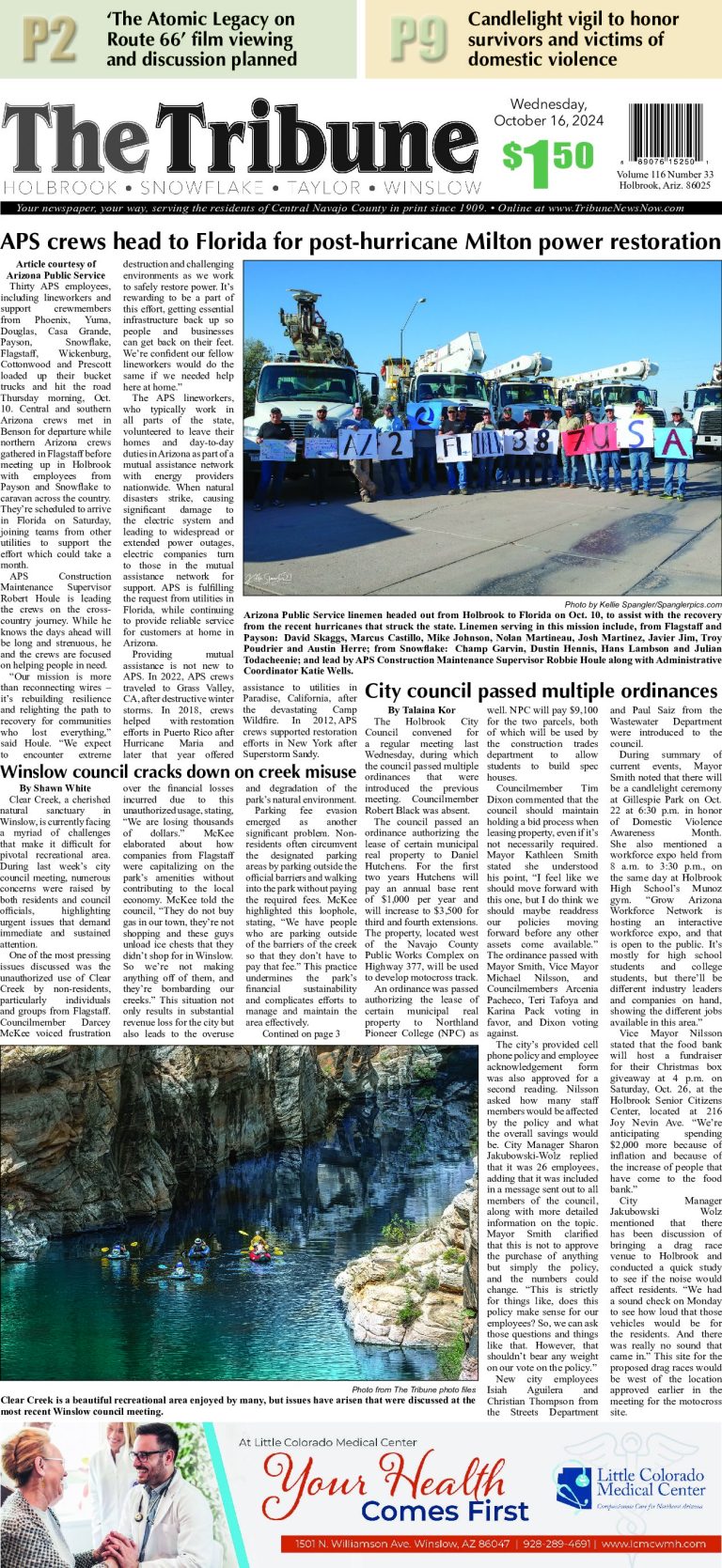 Page 1, Tuesday, October 15, 2024