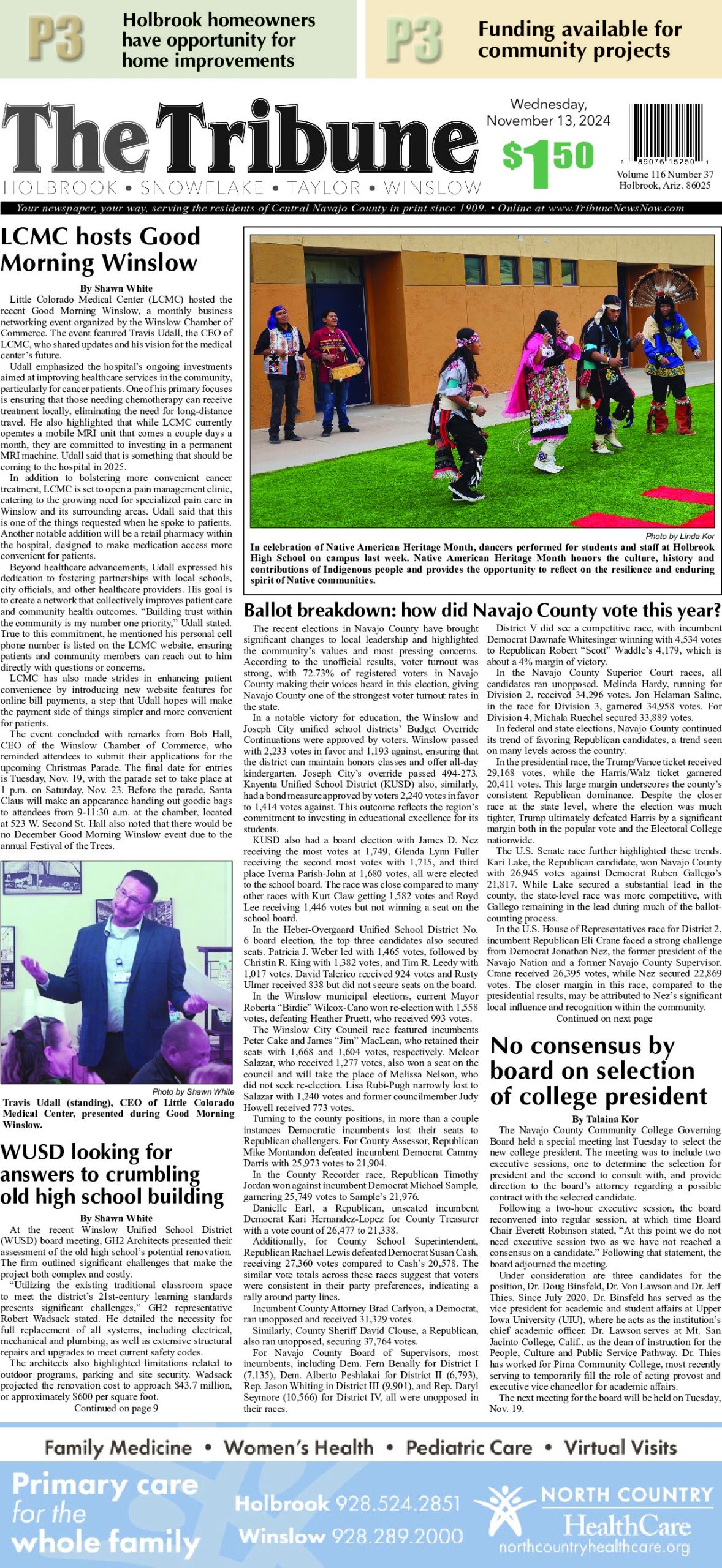 Page 1 of the November 13, 2024 edition