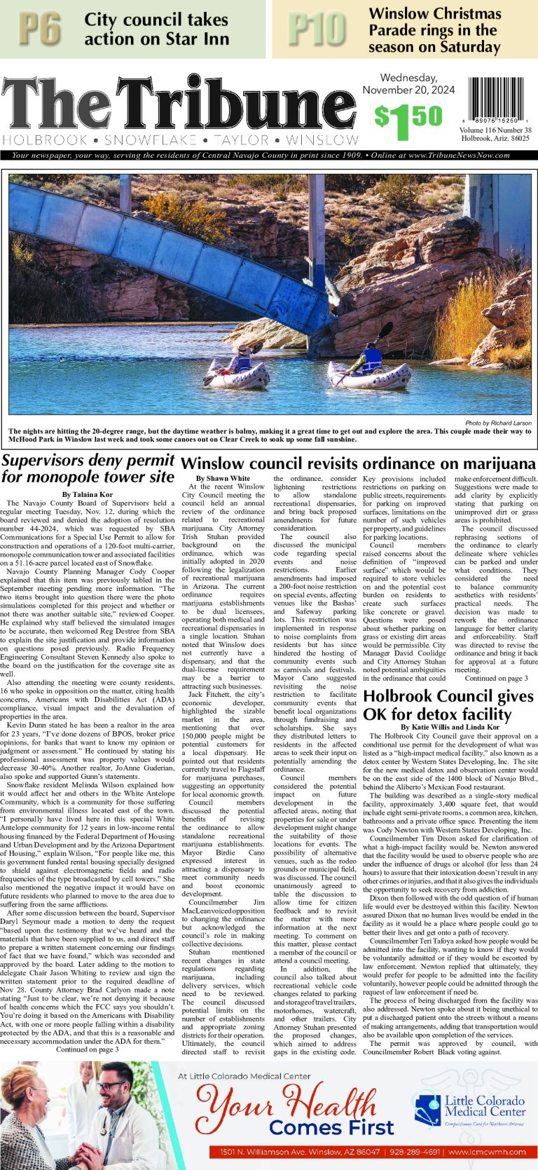 Page 1, Tuesday, November 19, 2024
