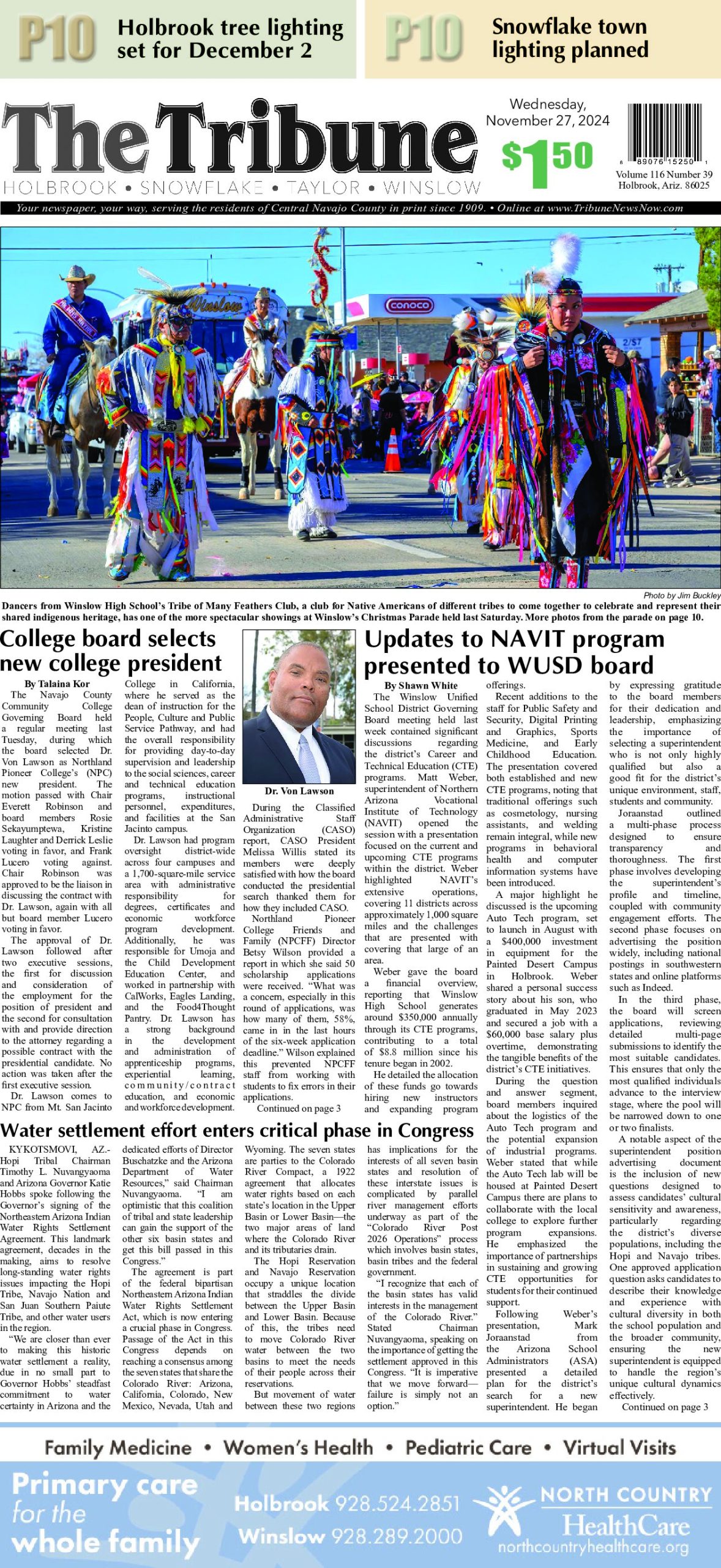 Page 1 of the November 27, 2024 edition