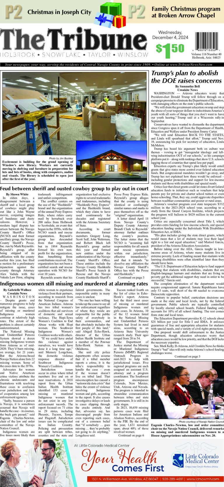 Page 1, Tuesday, December 3, 2024