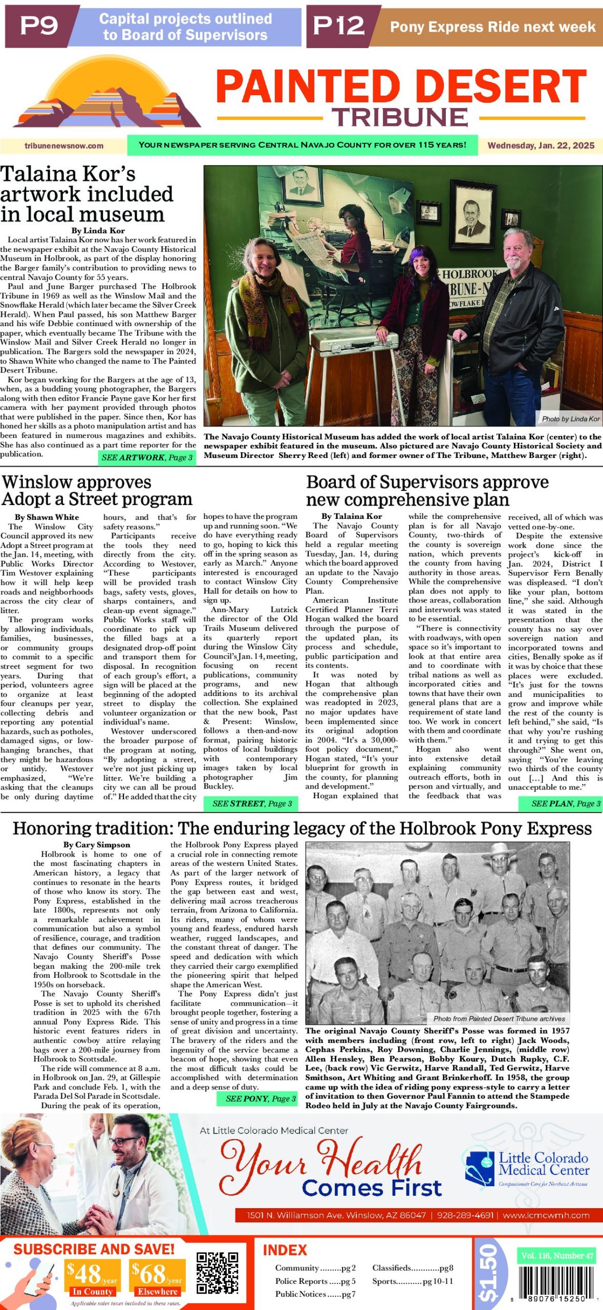 Page 1 of the January 22, 2025 edition